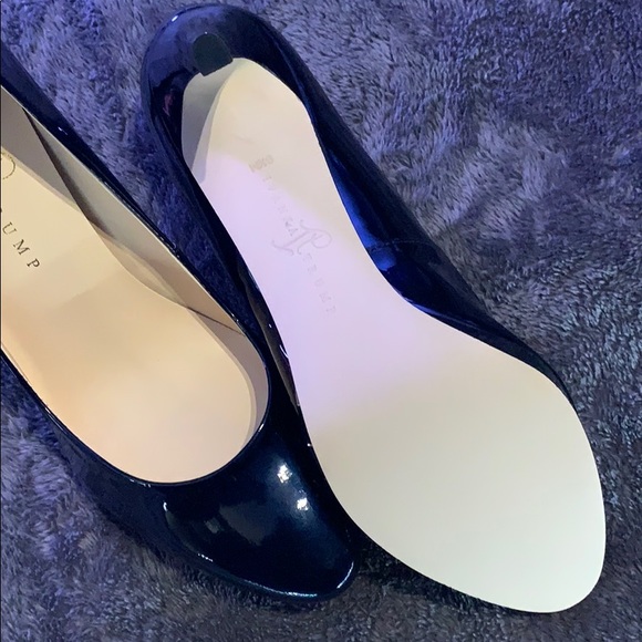 New Ivanka Trump Sophia Platform Heels Blue S9.5 - Picture 3 of 6